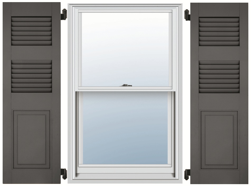 Fiberglass Shutters - Louver-Panel Extra Rail