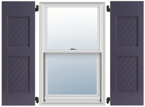 PVC Composite Shutters - Diagonal Groove
