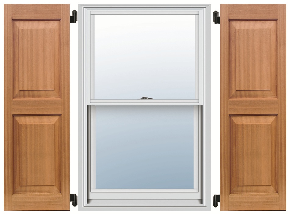 Mahogany Shutters - Even Panel