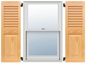 Pine Shutters - Louver-Panel Combo