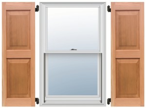 Redwood Shutters - Even Panel