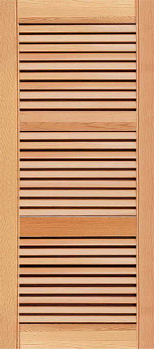 True Louver Style With Extra Center Rail
