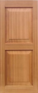 Mahogany Shutters - Even Panel