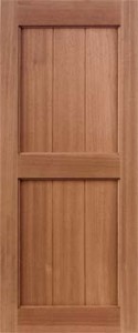 Mahogany Shutters - V-Groove Style