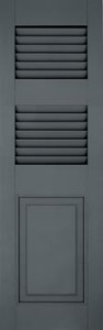 Fiberglass Shutters - Louver-Panel Extra Rail